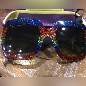 Authentic Gucci Glasses (Glitter)